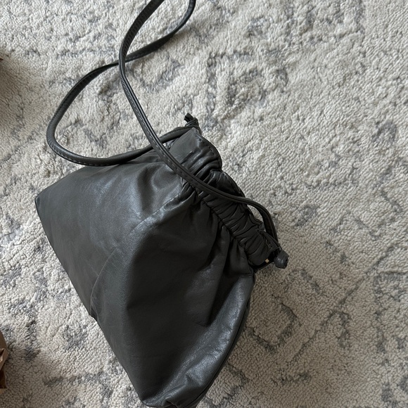 Gray Drawstring Crossbody Bag - Picture 6 of 7